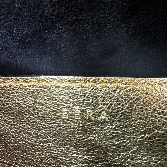 EERA Metallic Moon Bag in Laminated Gold - Picture 11 of 16